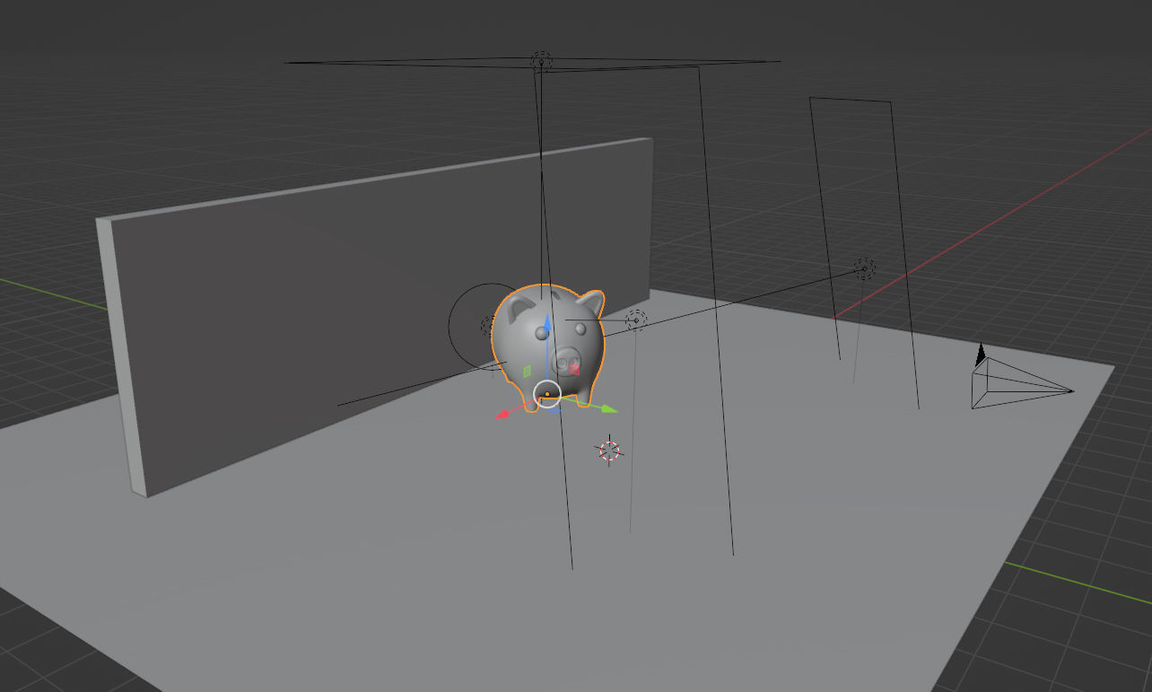 Gold Piggy Bank 3D model 3D model_10