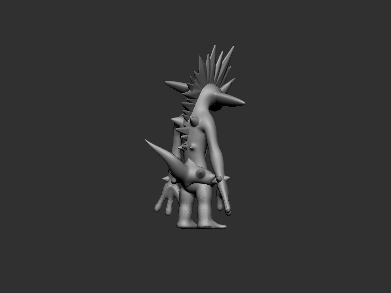 pokemon toxtricity amped form 3D print model_12