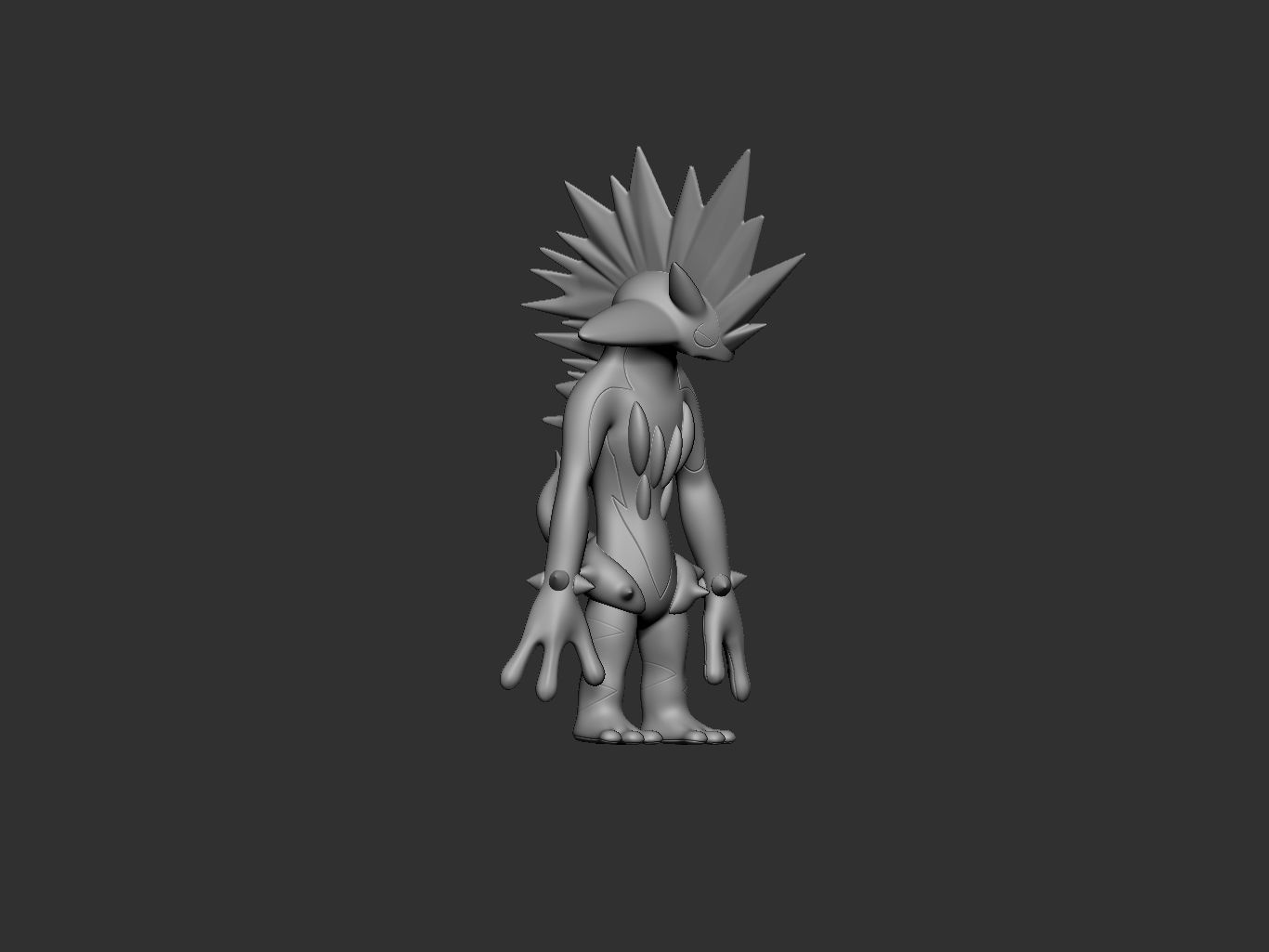 pokemon toxtricity amped form 3D print model_8