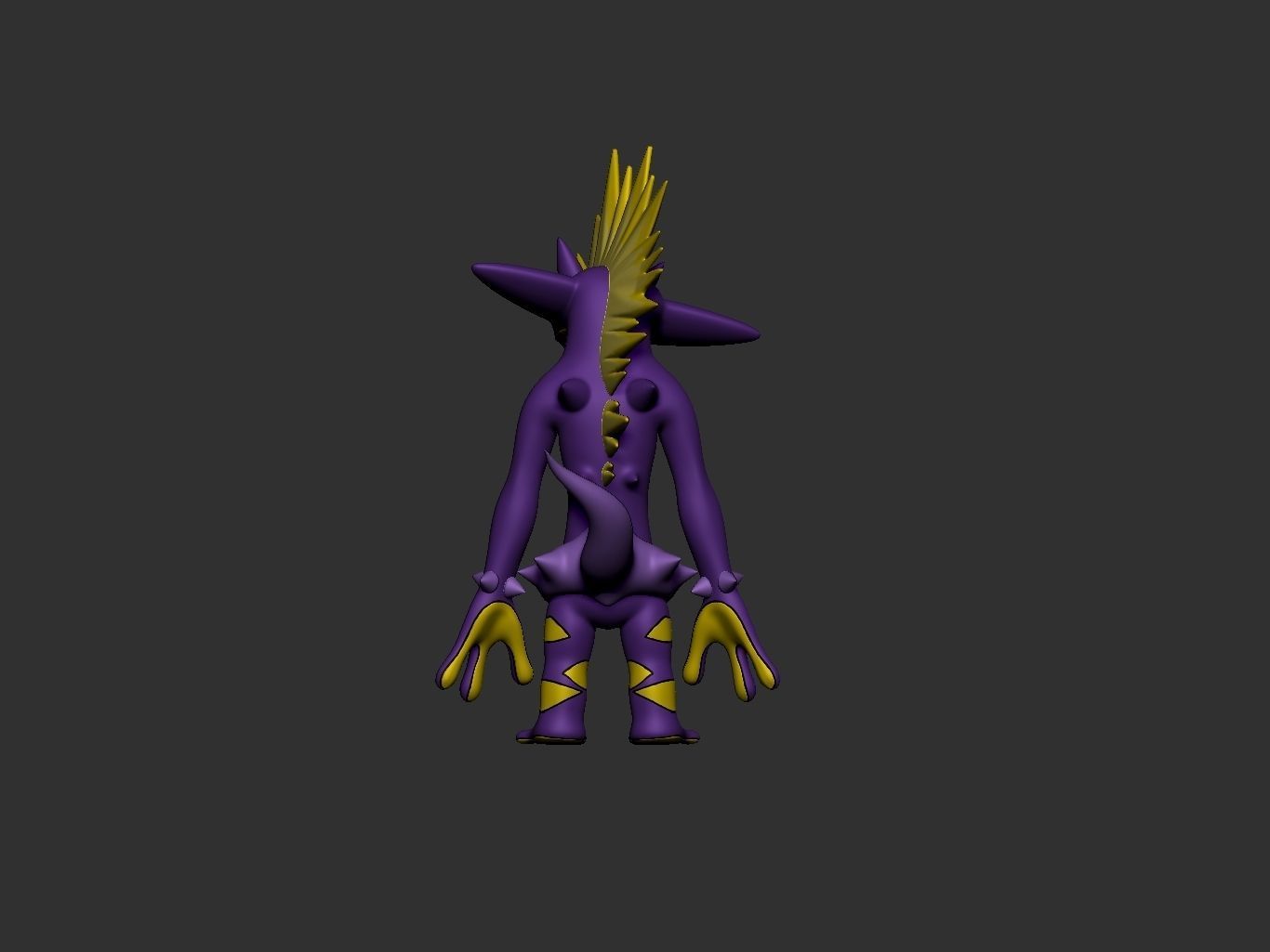 pokemon toxtricity amped form 3D print model_3