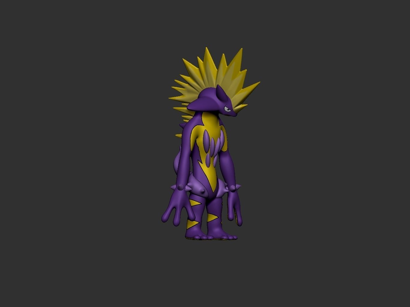 pokemon toxtricity amped form 3D print model_7