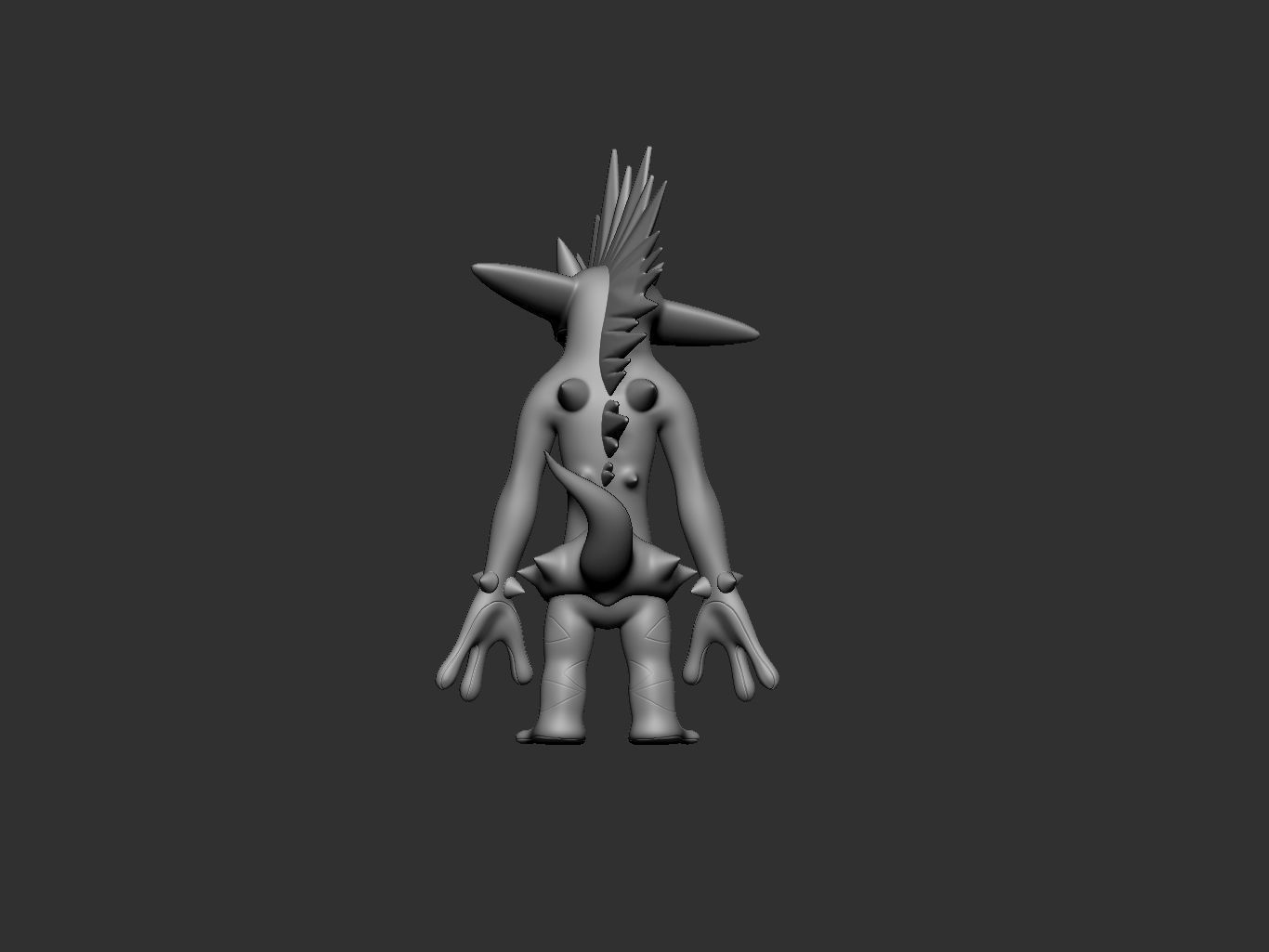 pokemon toxtricity amped form 3D print model_4