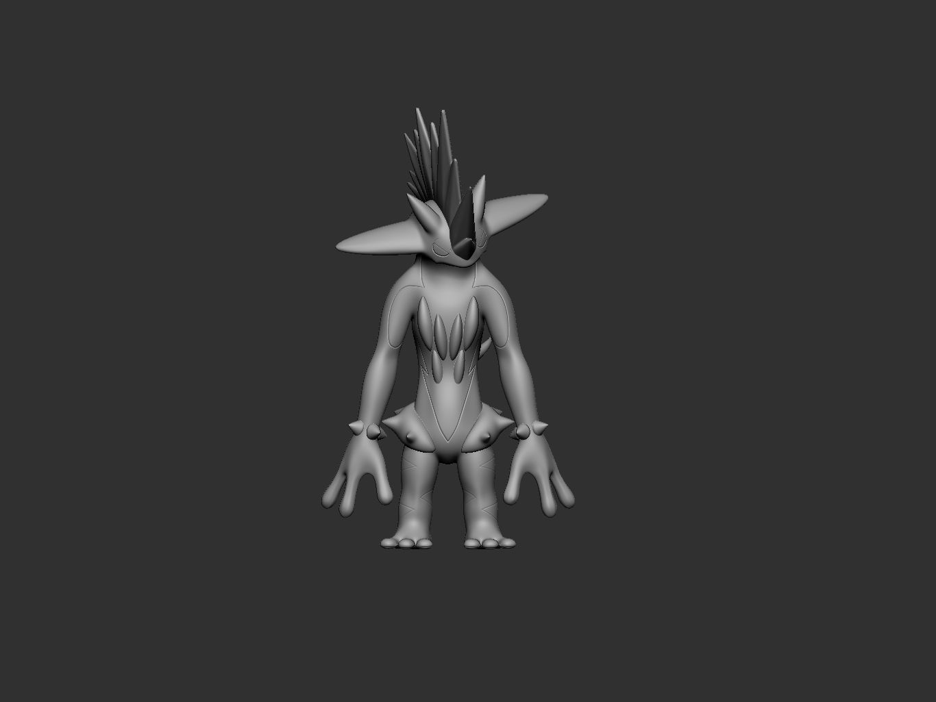 pokemon toxtricity amped form 3D print model_6