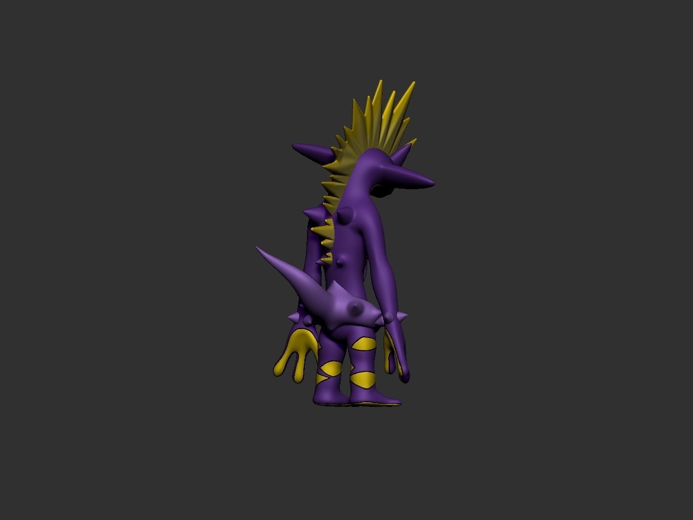 pokemon toxtricity amped form 3D print model_11