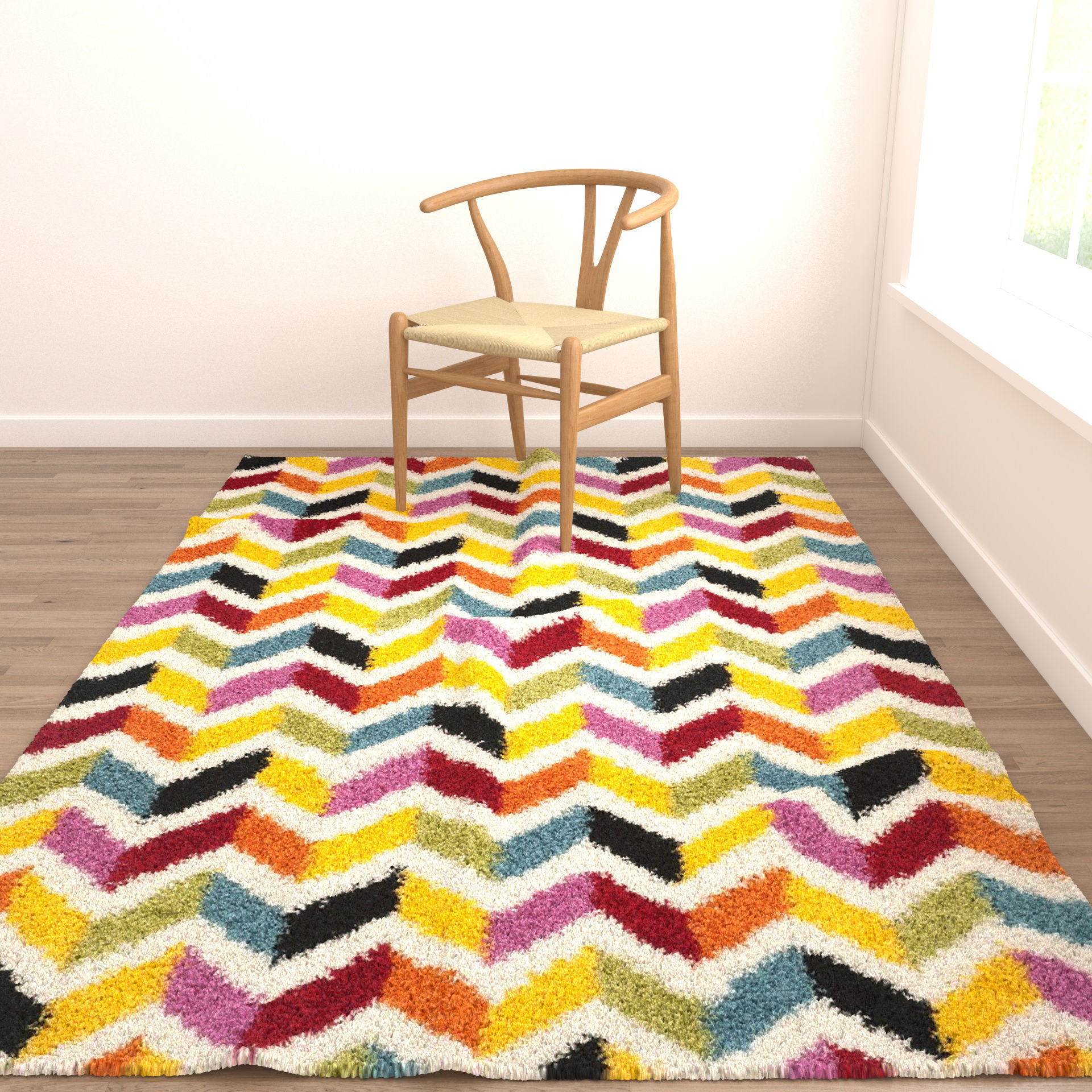 Rugs No 616 Low-poly 3D model_4
