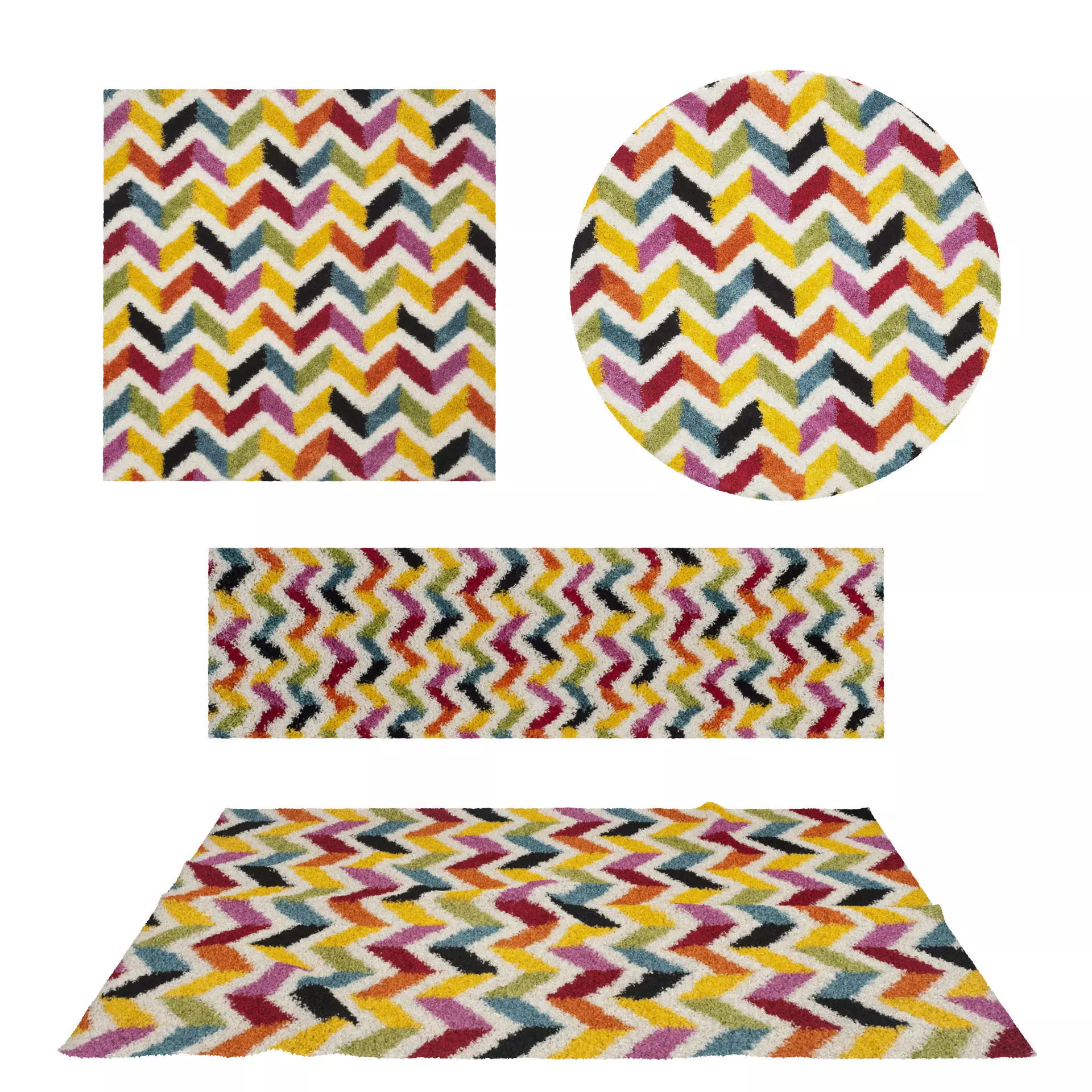 Rugs No 616 Low-poly 3D model_0