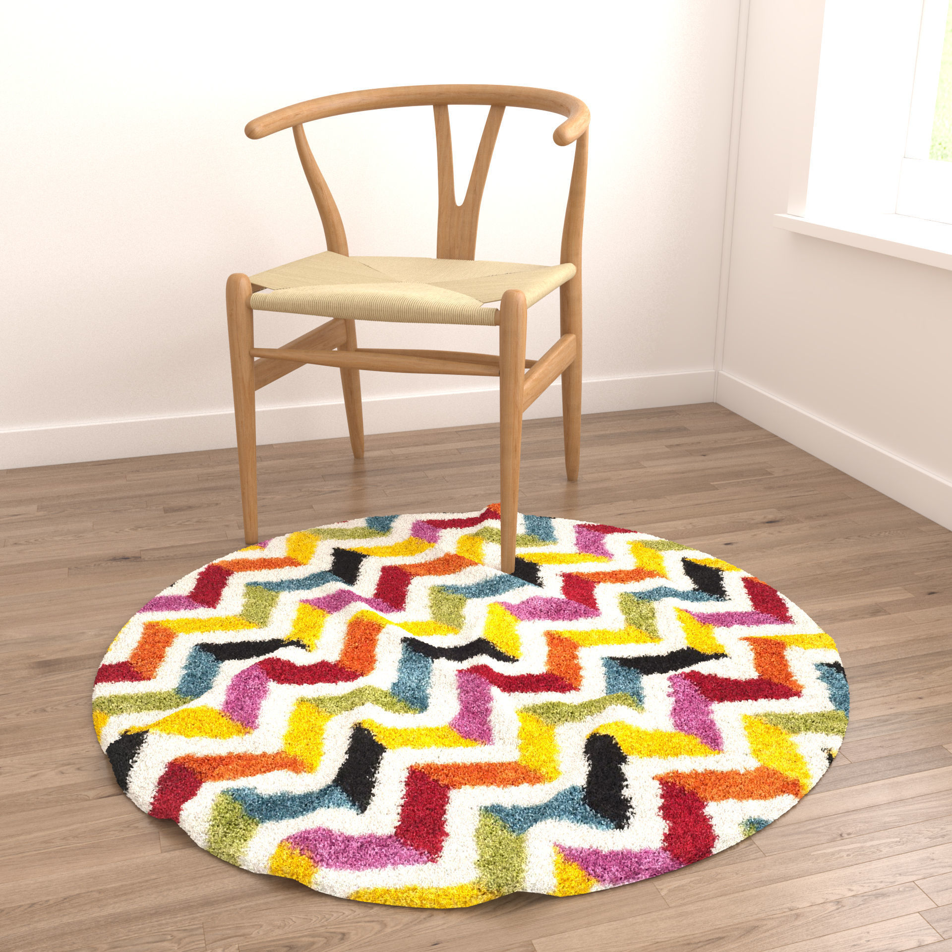 Rugs No 616 Low-poly 3D model_3
