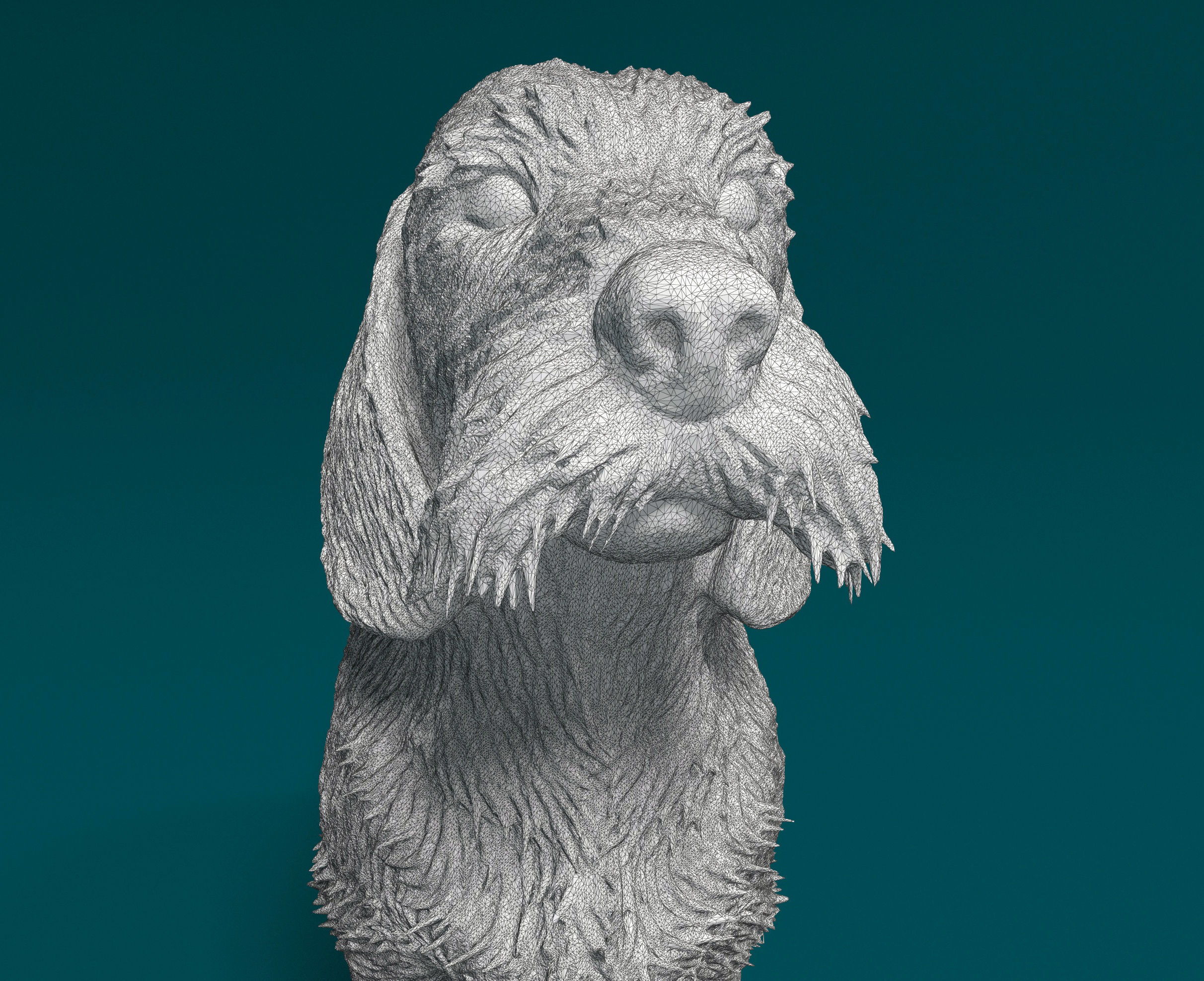 Dachshund Wire-haired  3D print model_8