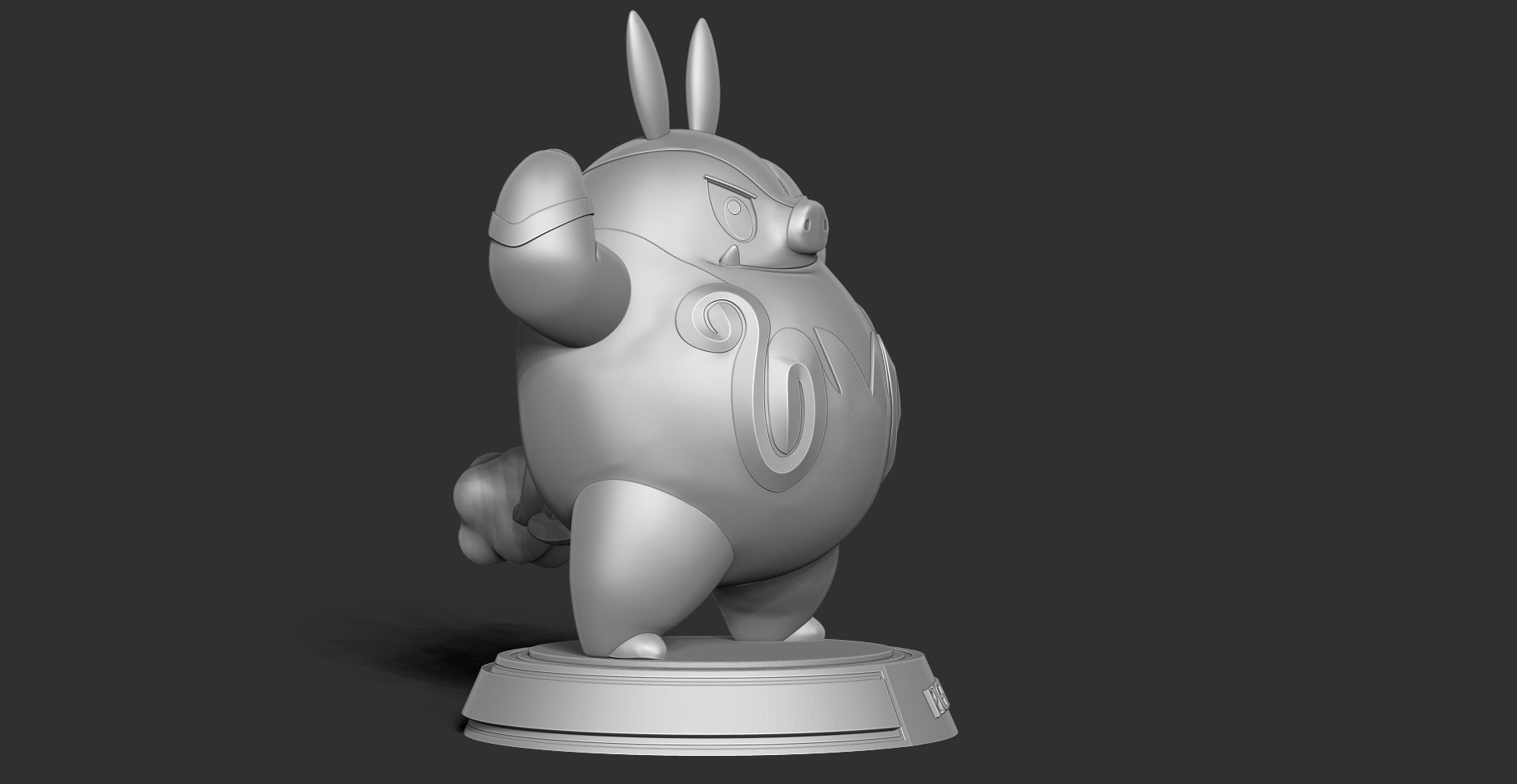 Pignite - Pokemon Fanart 3D print model_13