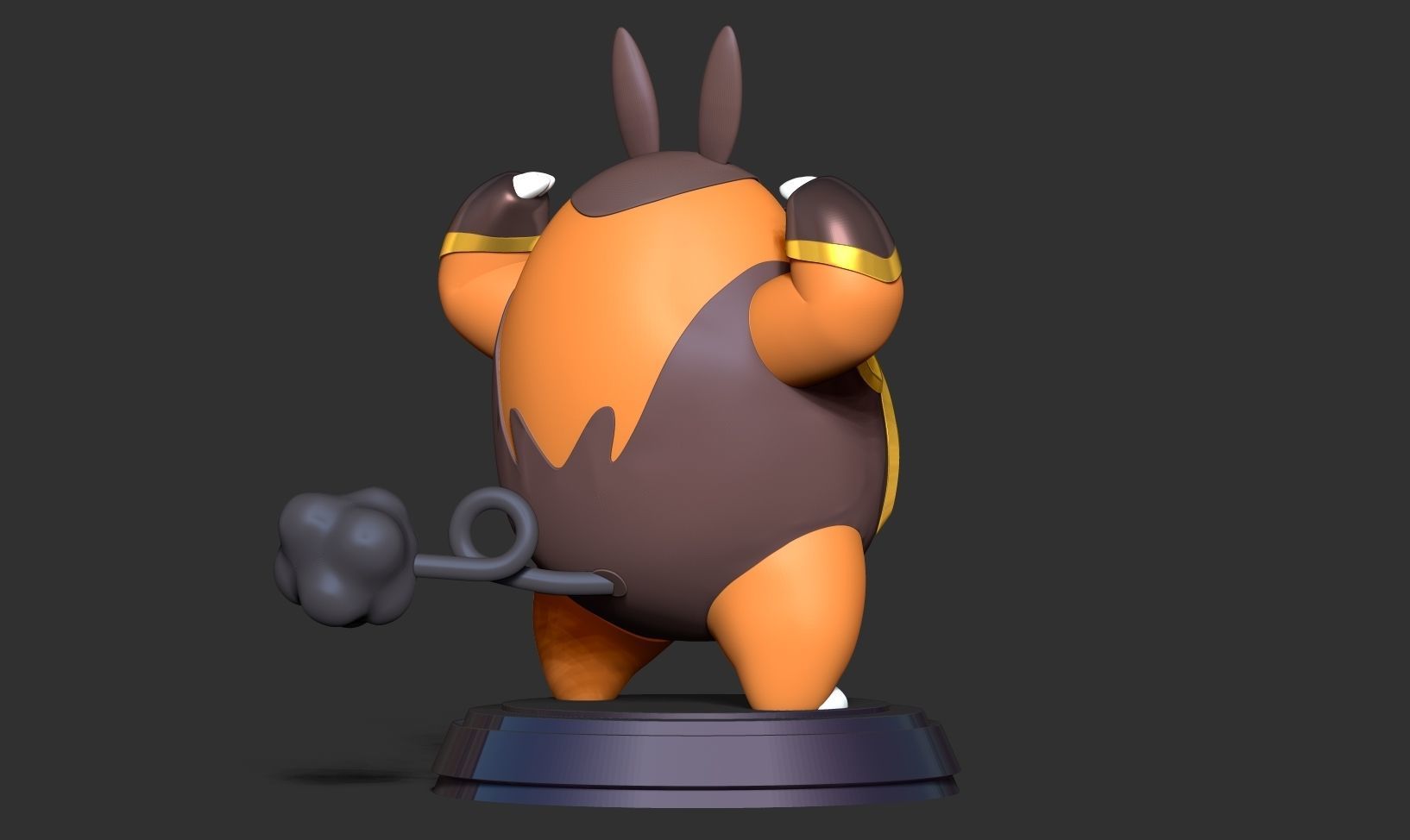 Pignite - Pokemon Fanart 3D print model_7