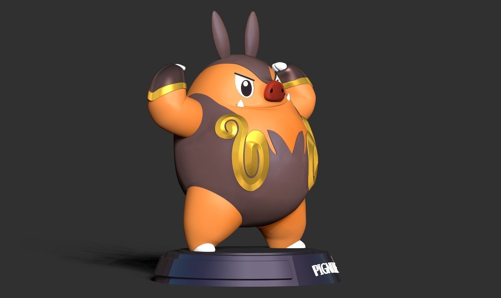 Pignite - Pokemon Fanart 3D print model_12