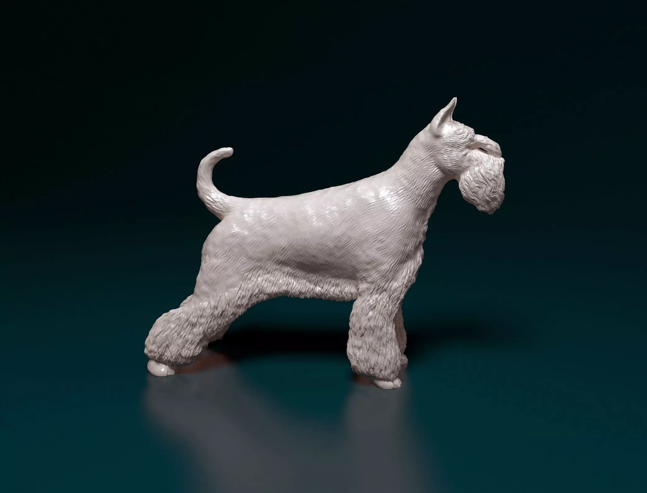 Zwergschnauzer dog 3D print model