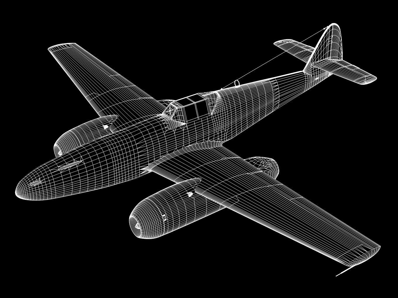 Messerschmitt Bf 109TL 3D model
