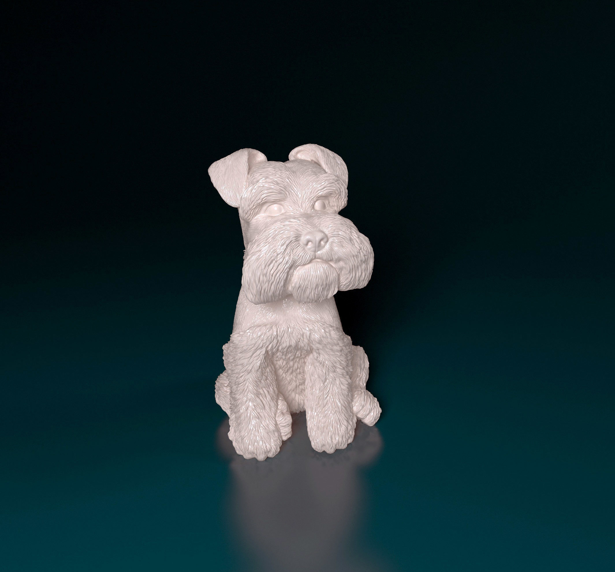 Zwergschnauzer dog 3D print model_7