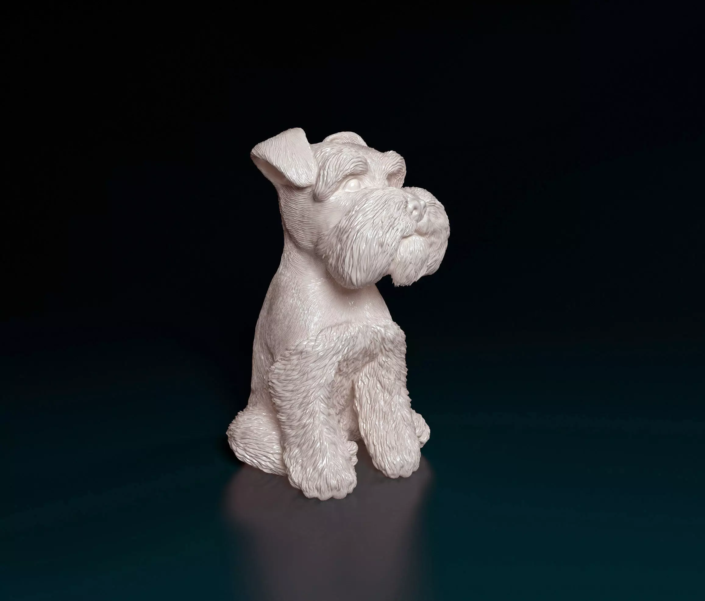 Zwergschnauzer dog 3D print model_0