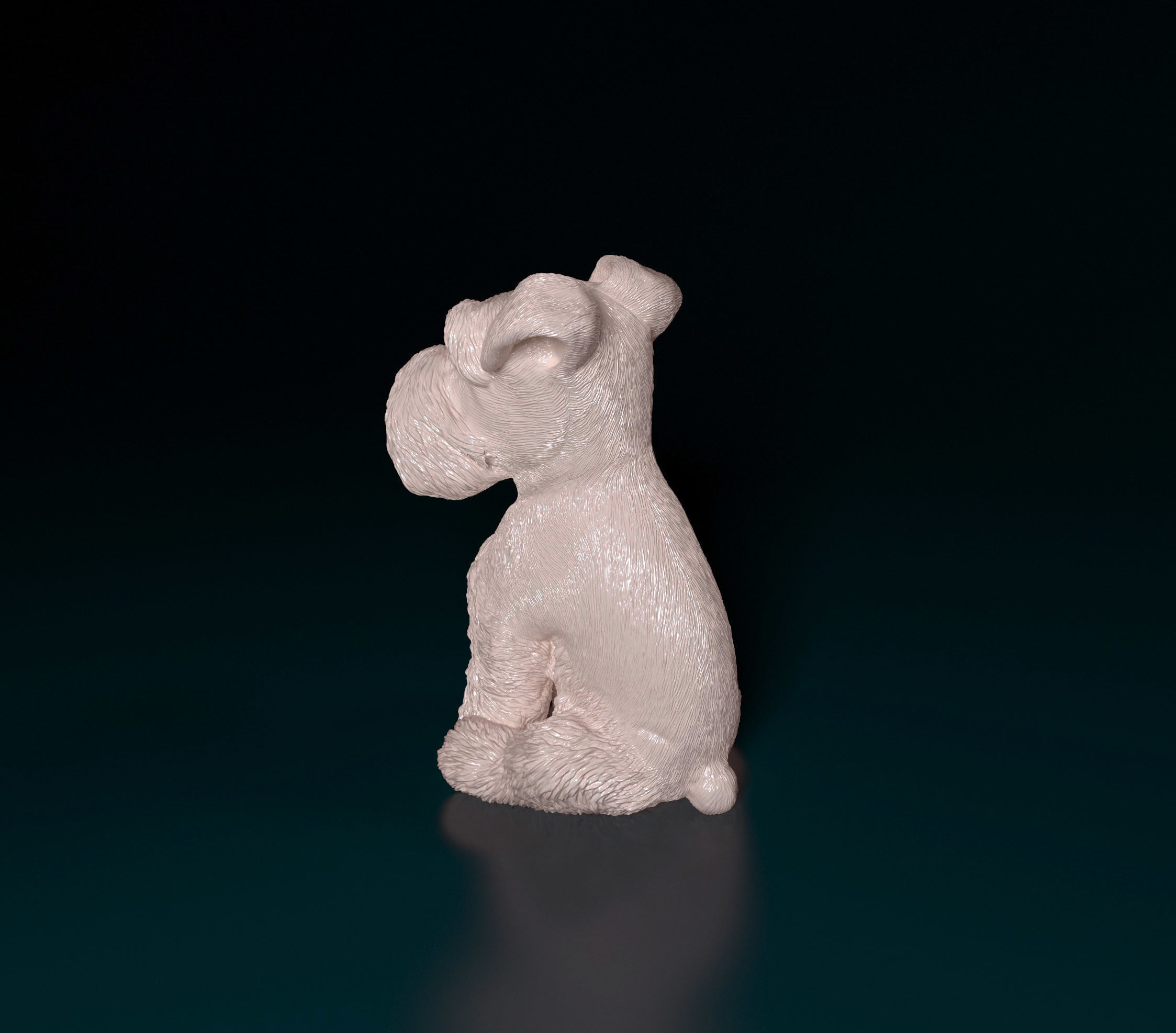 Zwergschnauzer dog 3D print model_6