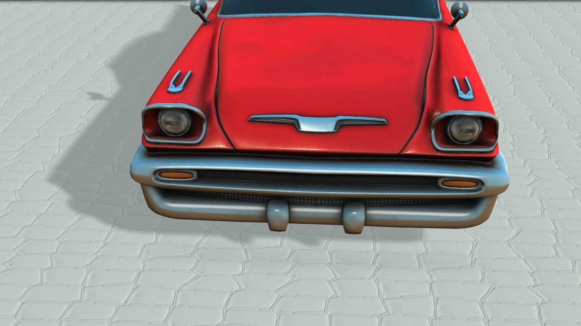 Rusty Old Car Low-poly 3D model 3D model_4