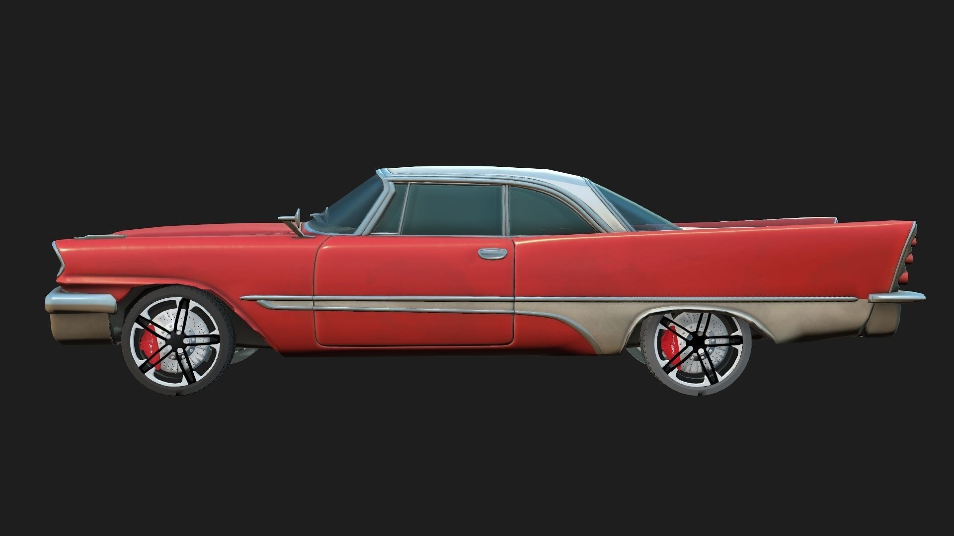 Rusty Old Car Low-poly 3D model 3D model_2