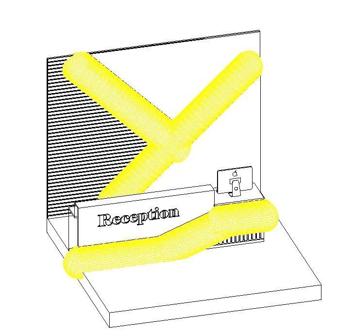 Reception Desk 3D model_3