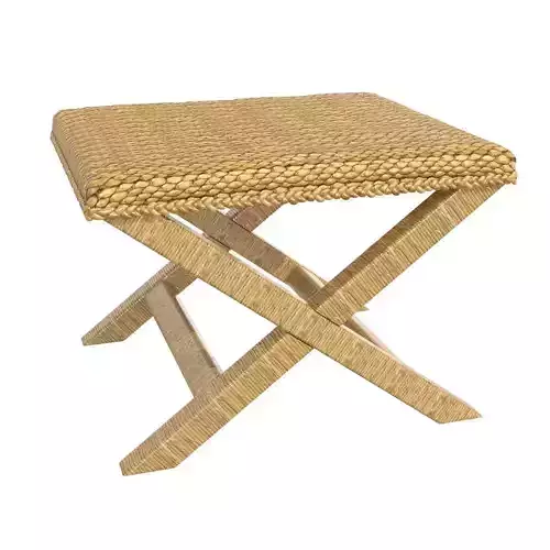 Palecek Soleil Cross Stool 3D model