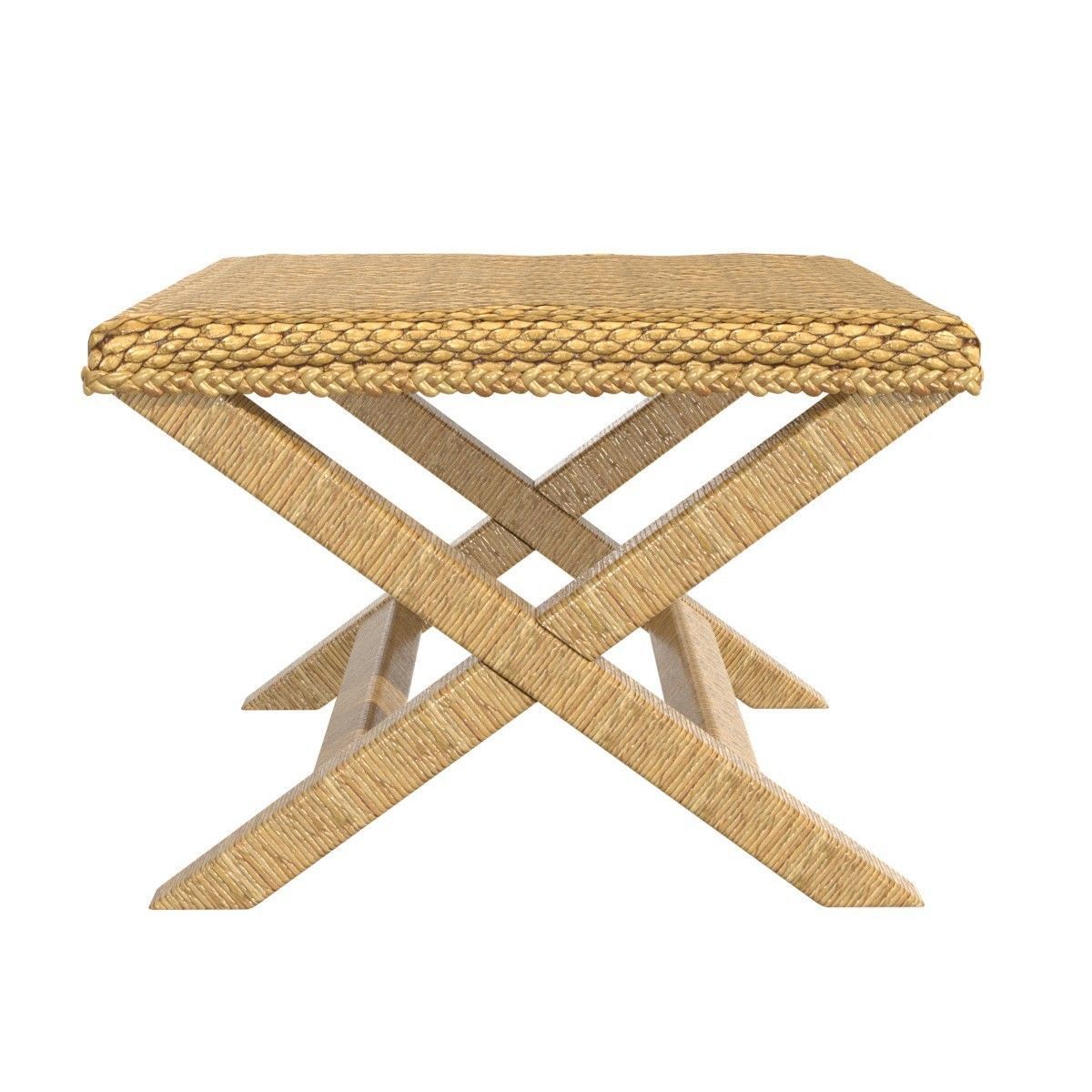 Palecek Soleil Cross Stool 3D model_1