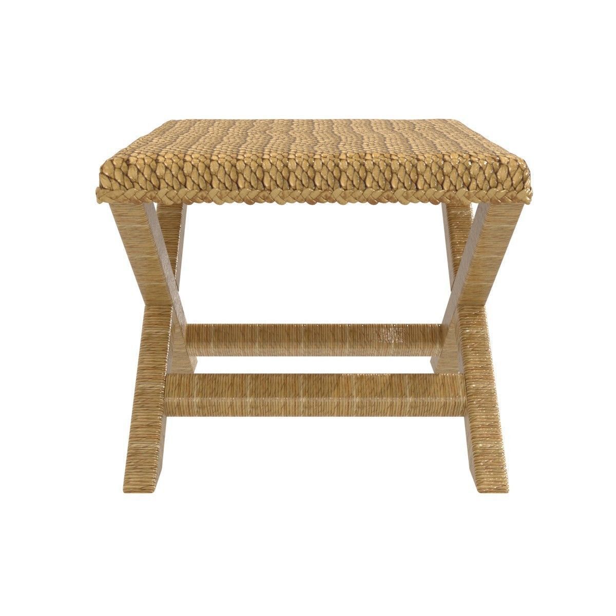 Palecek Soleil Cross Stool 3D model_3
