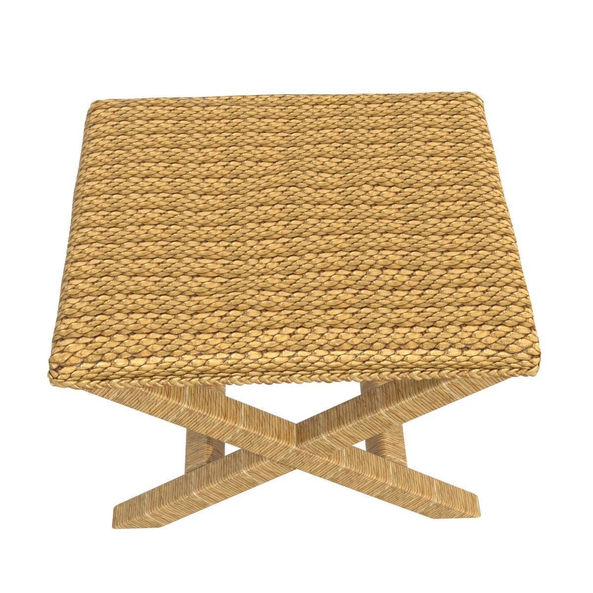 Palecek Soleil Cross Stool 3D model_2