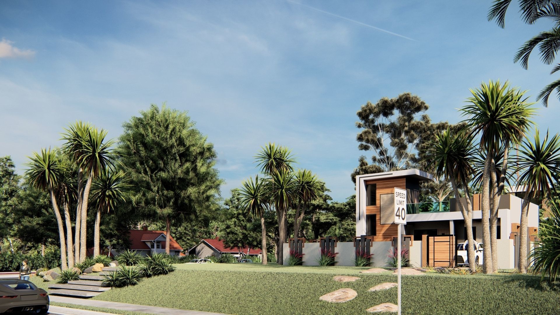 3BHK Residence 3D model_1