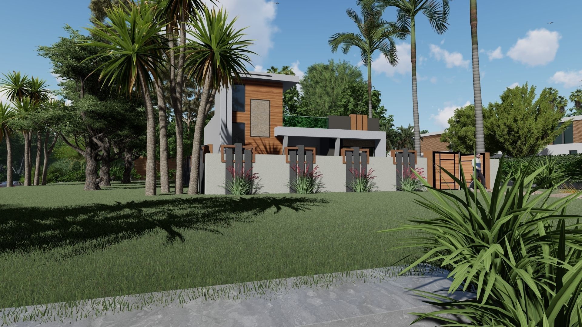 3BHK Residence 3D model_2