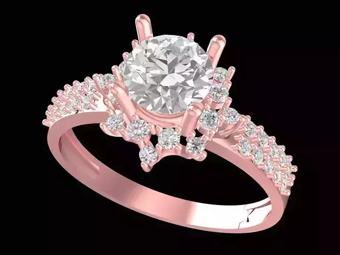 asian diamond lady ring 3192