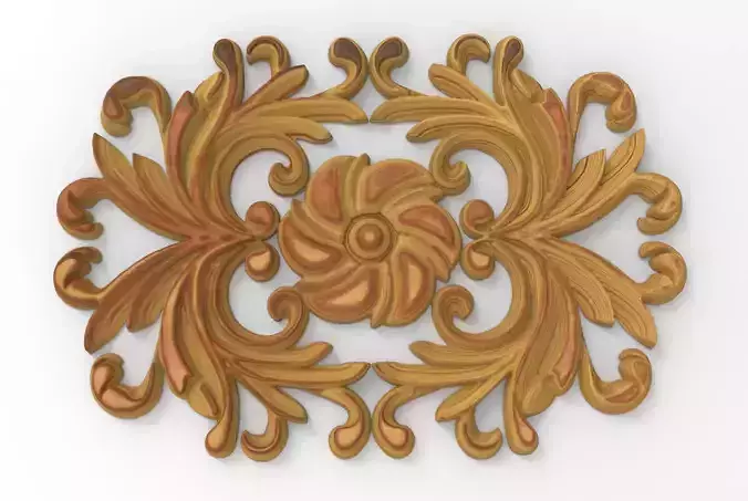 Floral Wood Carving for Furniture - 48