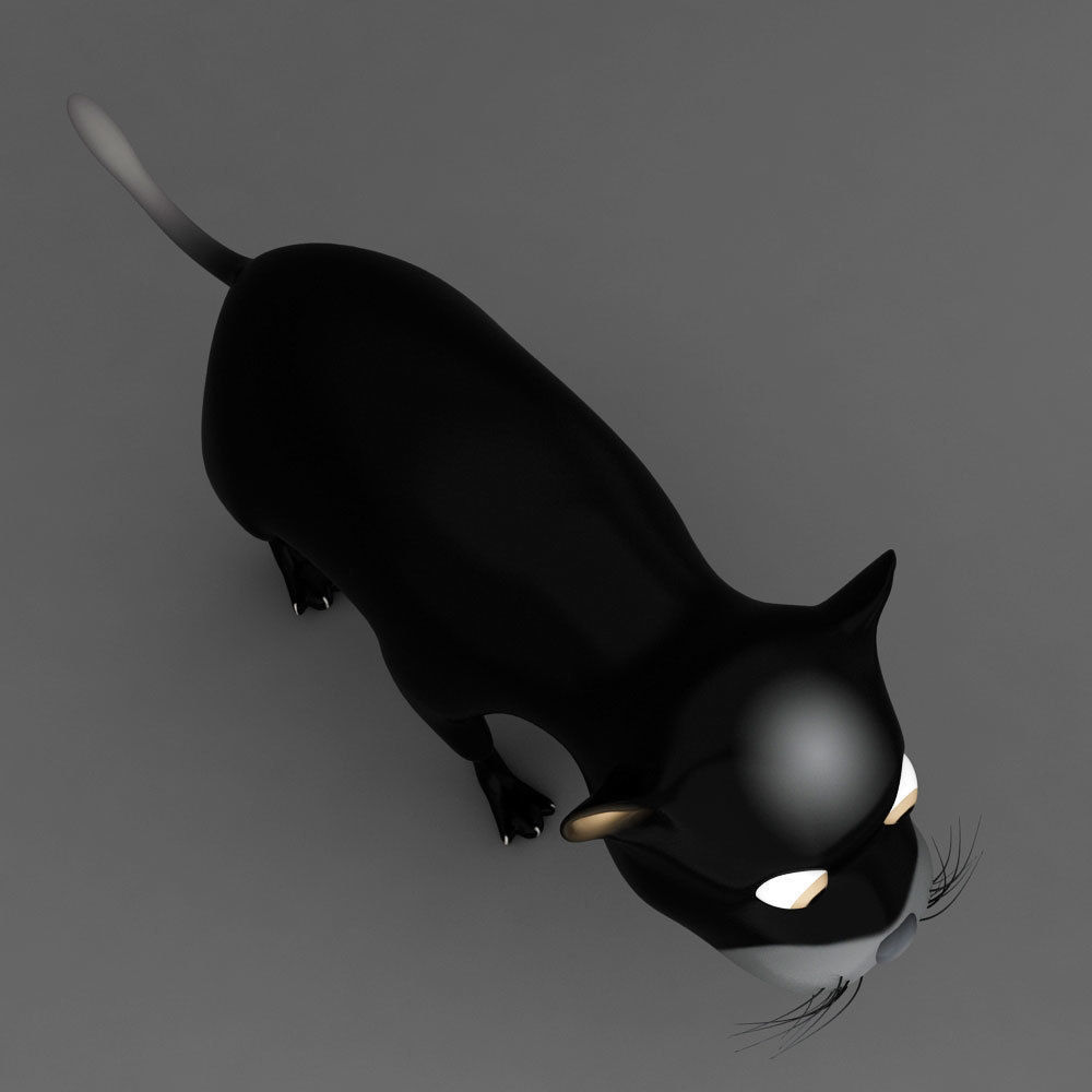 Jaguar rigged toon 3d model  Low-poly 3D model_3