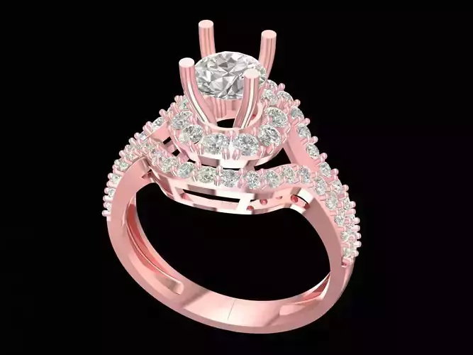 asian diamond lady ring 3193