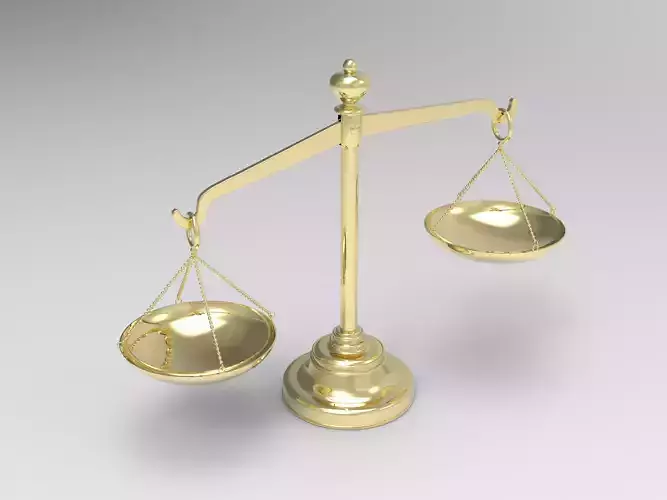 Justice Balance Scale 3D model