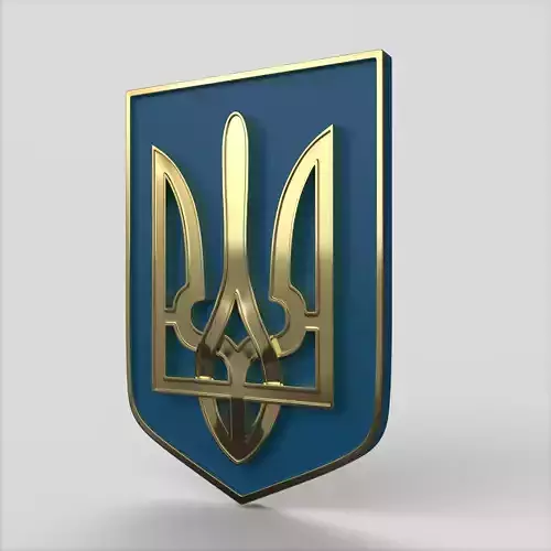 Ukraine State Emblem 3D print model