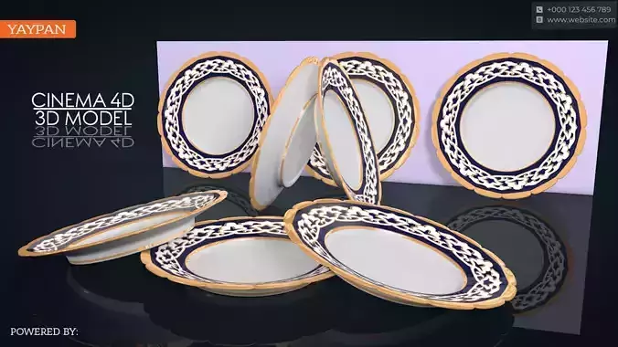 Uzbek tarelka paxta gulli