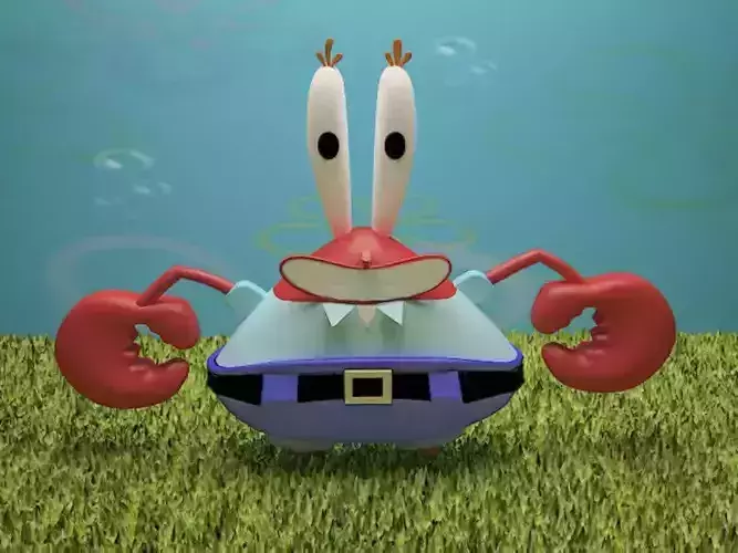 Mr Crabs  Low-poly 3D model