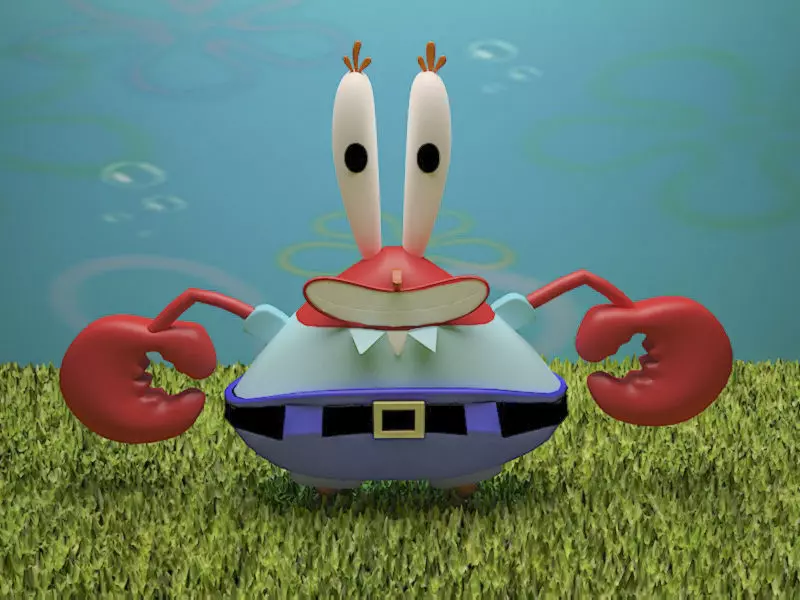 Mr Crabs  Low-poly 3D model_0