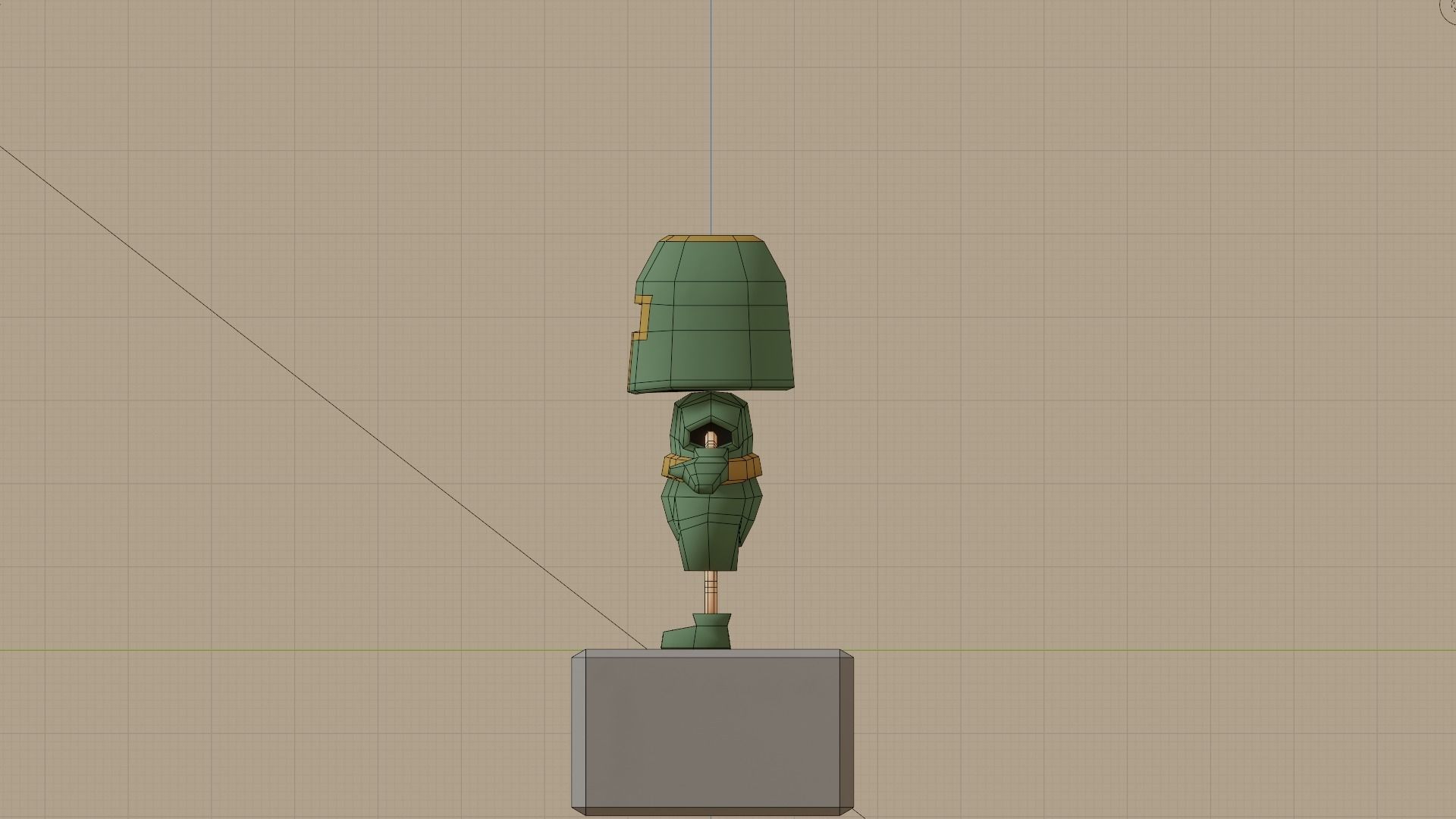 Green knight low-poly Low-poly 3D model_9