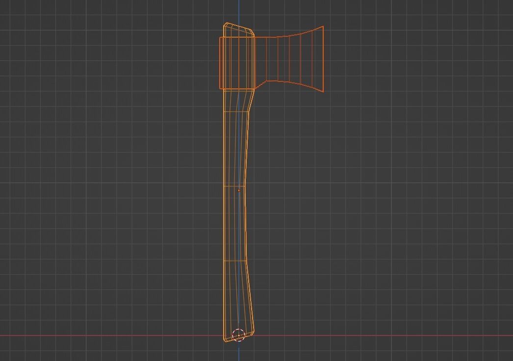 Axe low-poly Free low-poly 3D model_2