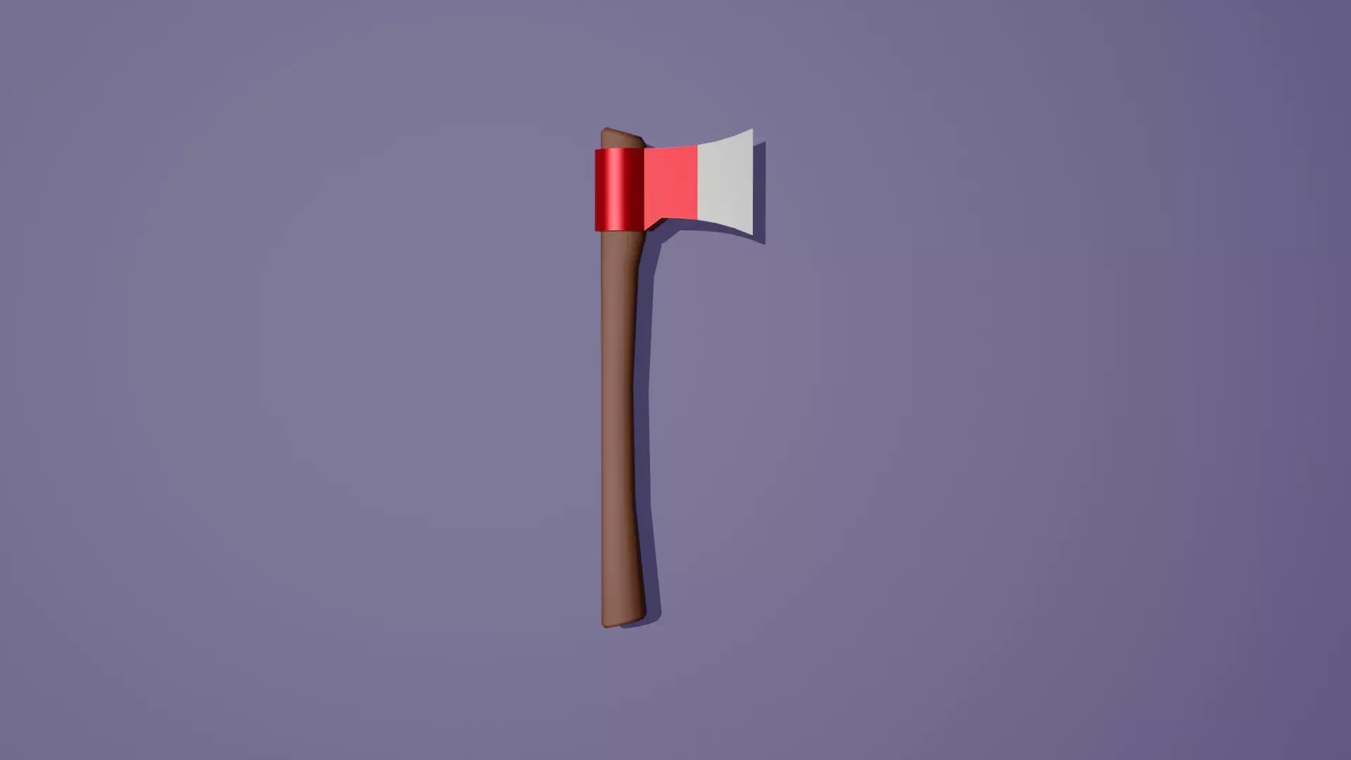 Axe low-poly Free low-poly 3D model_0