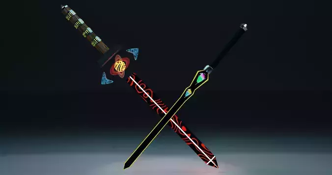 Double-Fantasy-Swords two swords