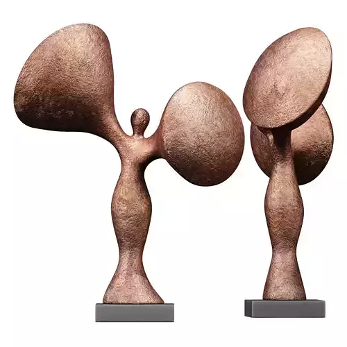 Sculptures of Abstraction Trumpet Woman 2011 3D model