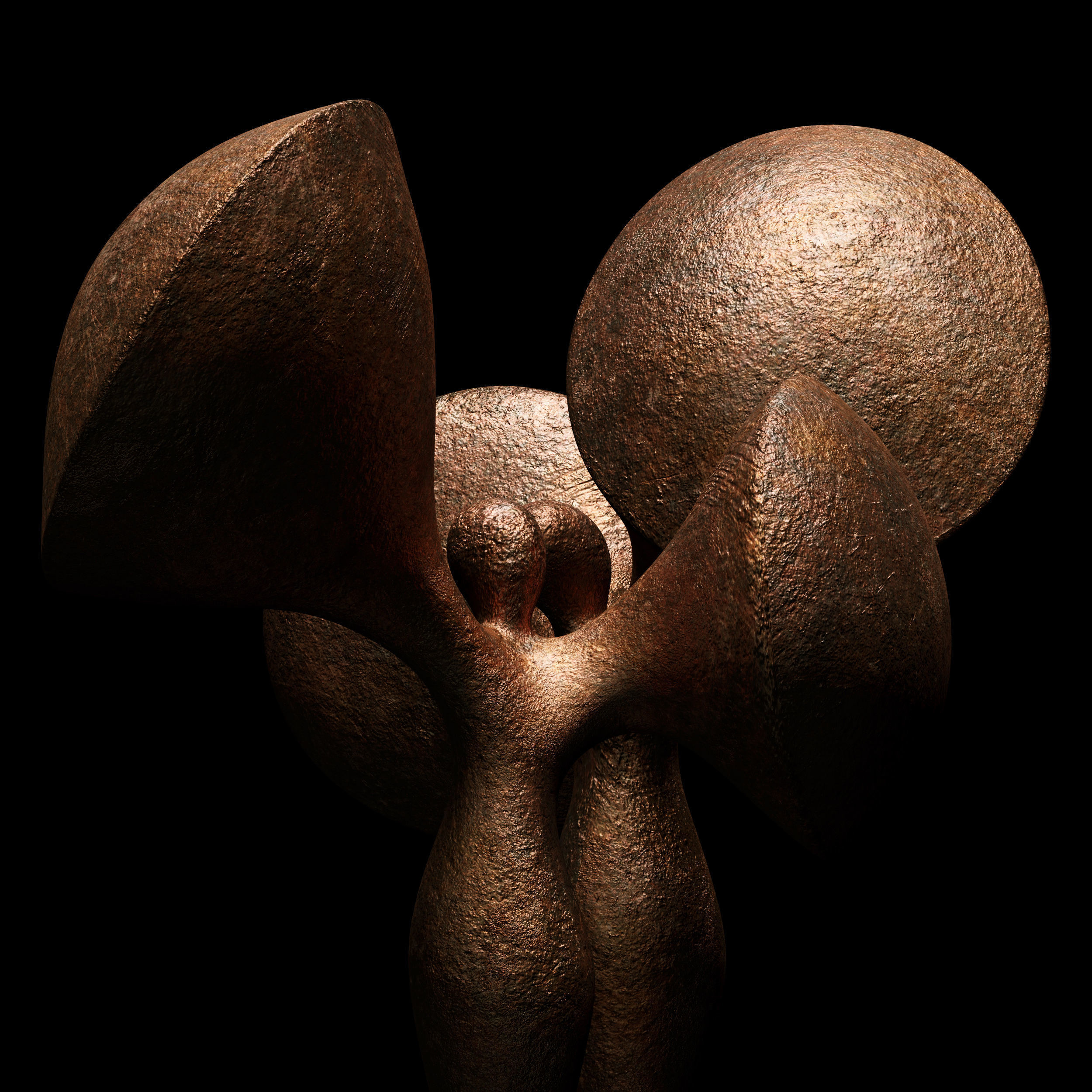 Sculptures of Abstraction Trumpet Woman 2011 3D model_1