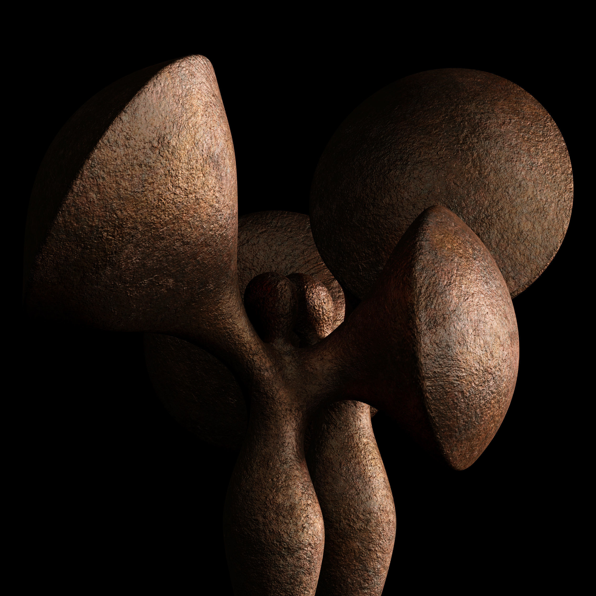 Sculptures of Abstraction Trumpet Woman 2011 3D model_4