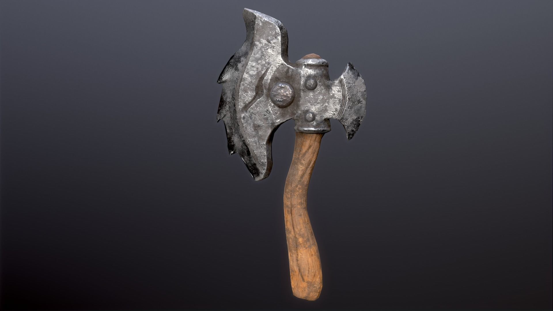 Troll warrior Low-poly 3D model_22