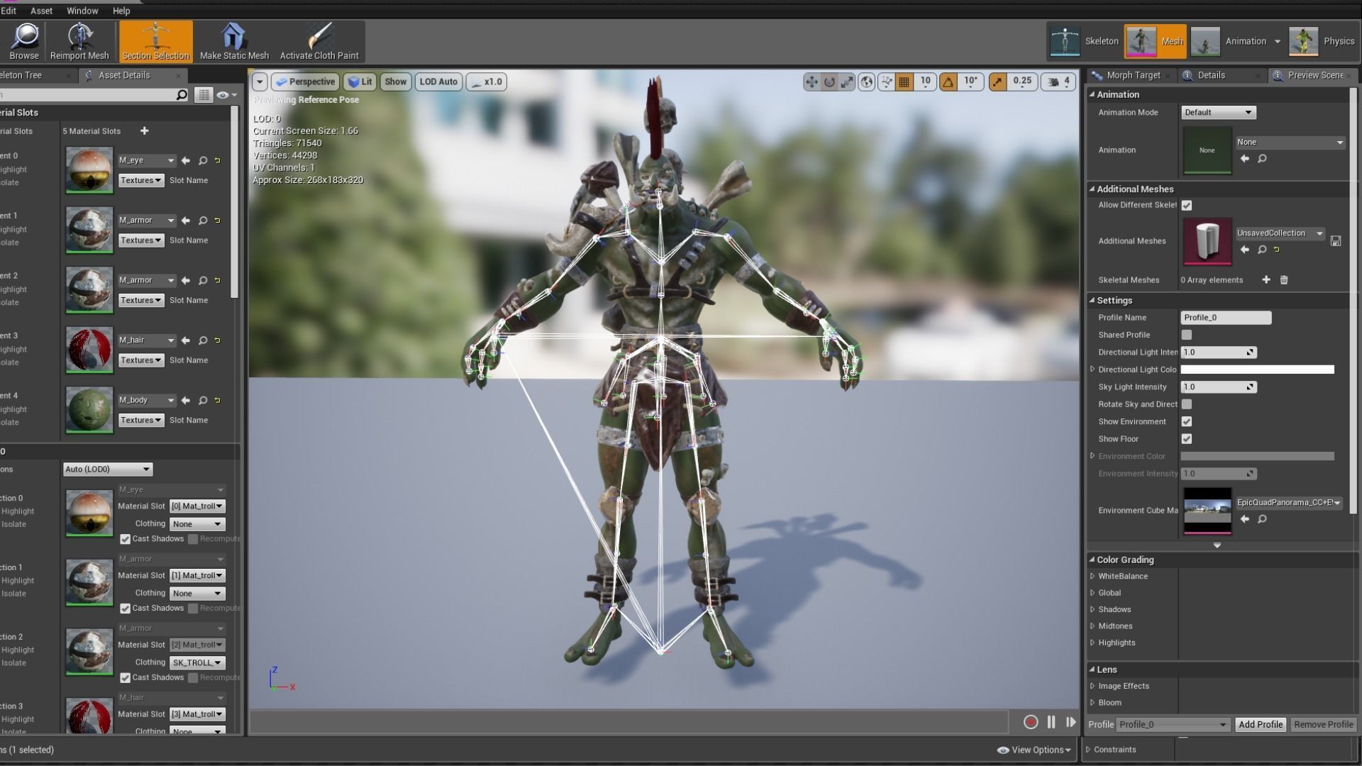 Troll warrior Low-poly 3D model_19