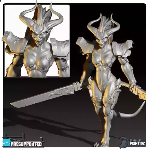 The Slashing Hero 3D model