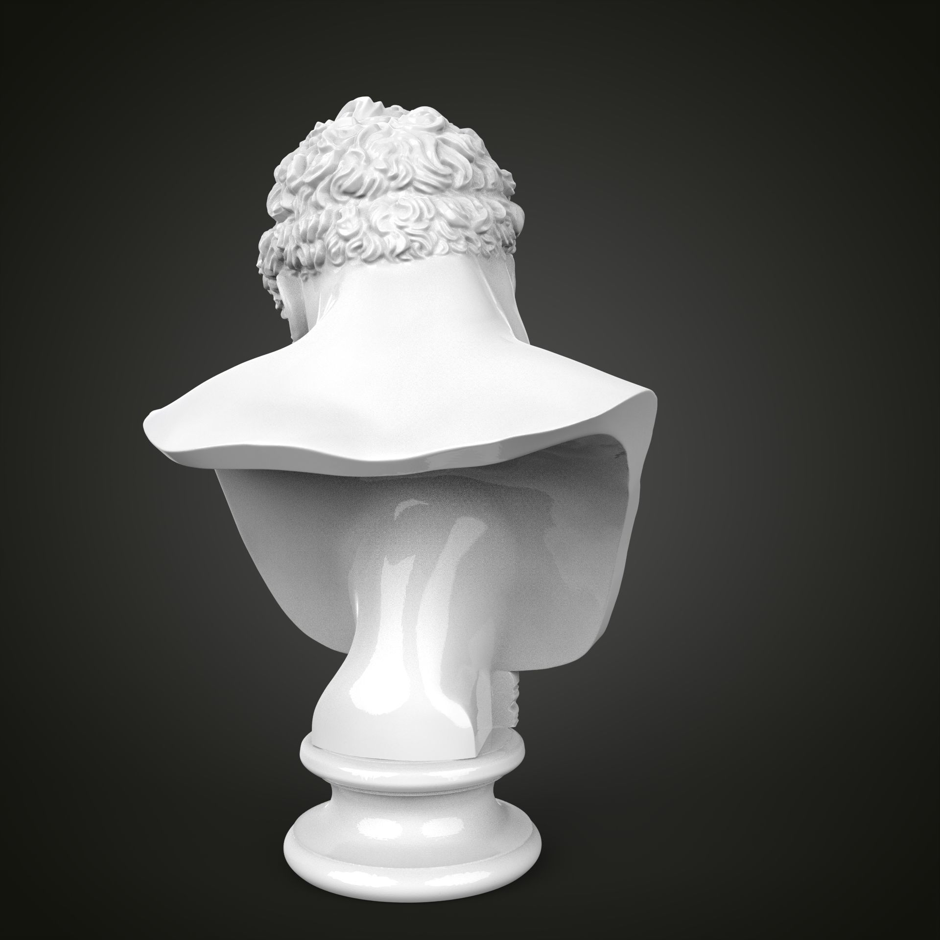Hercules bust 3D print model_8
