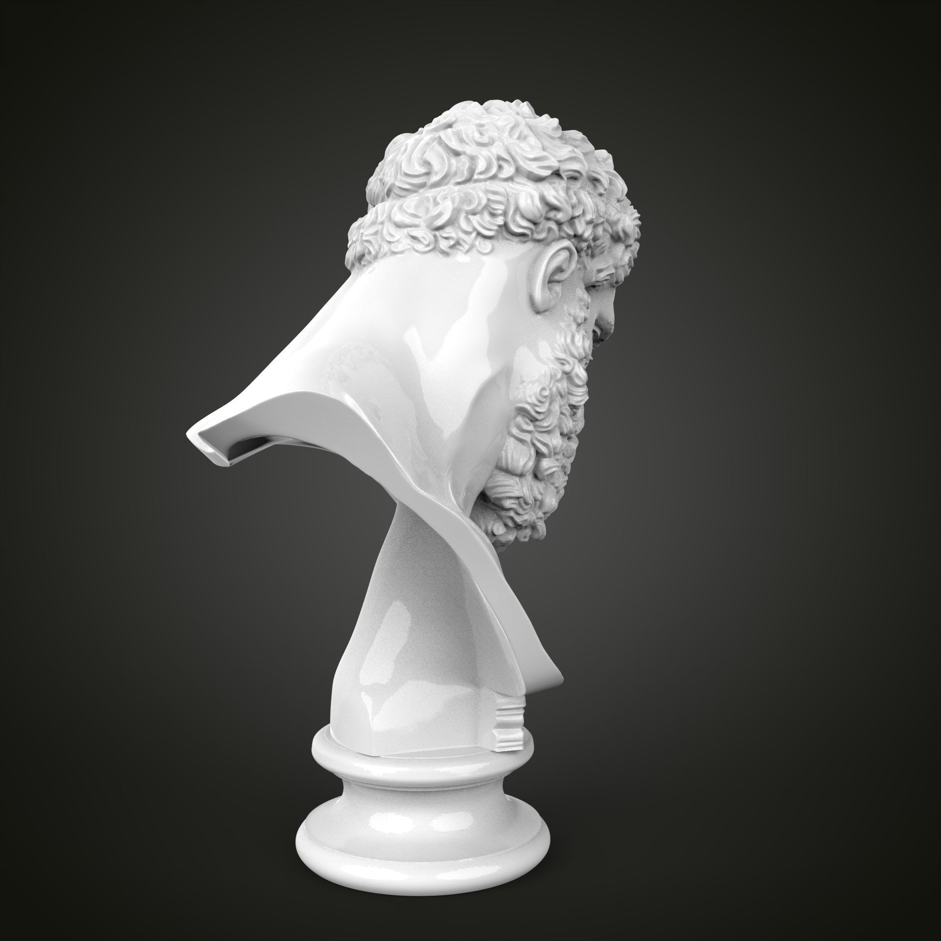 Hercules bust 3D print model_13